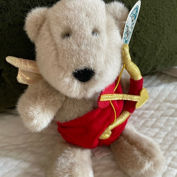 STARBUCKS 2001 13TH EDITION BEARISTA BEAR COLLECTION "CUPID BEAR" NWT - Picture 1 of 8